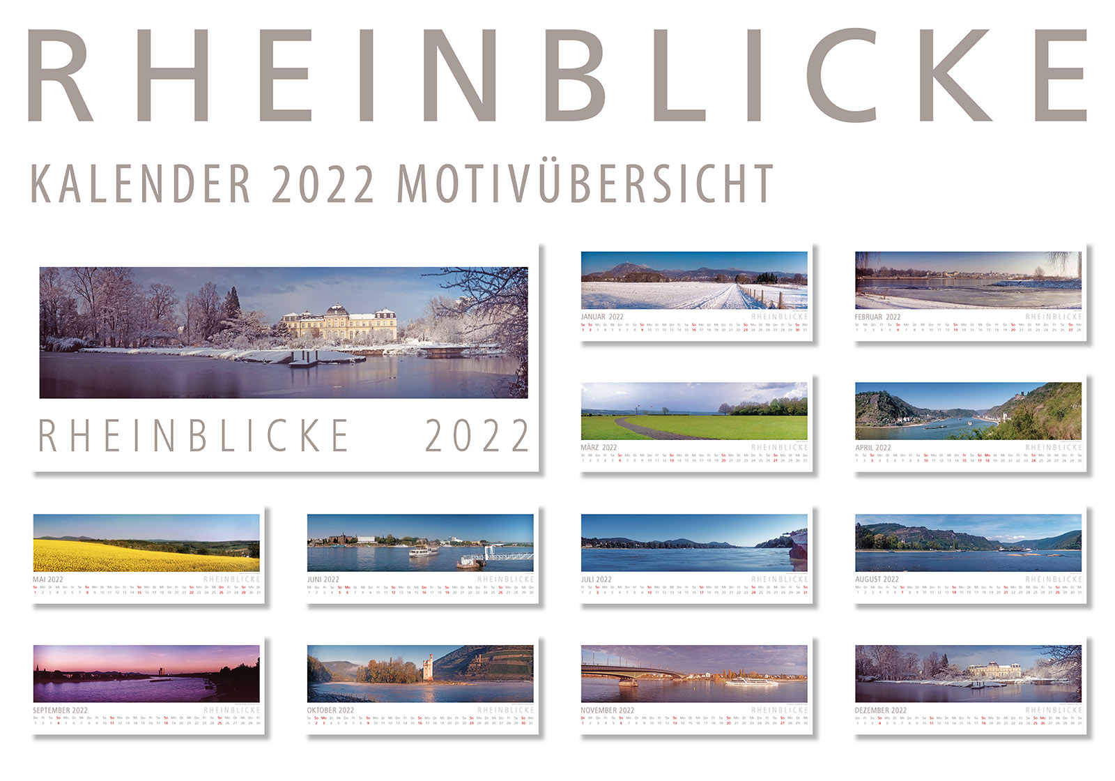 RHEINBLICKE Panorama-Kalender