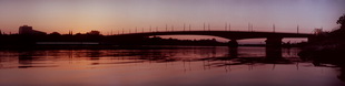 Motiv 04-2497 - Sonnenuntergang, Kennedybrücke